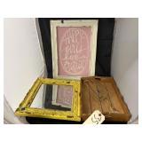 Wood Tray - Mirror- Framed Wall Dï¿½cor 19'x14'