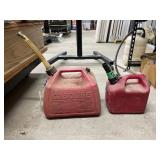 2-1/2 Gal Gas Can & 1 Gal Gas Can