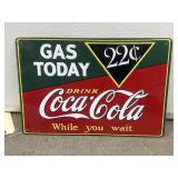 Coca Cola Metal Single Sided Sign 15'x10'