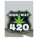 Highway Metal Single Sided Sign 11'x11'