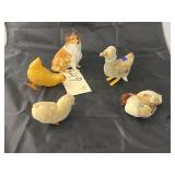 5pcs Vintage Animal Figurines