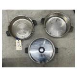 3 - Stainless Steel Pots