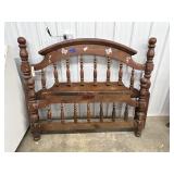 Vintage Wood Headboard & Footboard