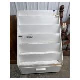 6-Tiered Magazine Rack 31'L x 25'W x 46'H - As is