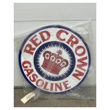 Crown Standard Gasoline Metal Sign 23'Dia