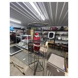 4-Tiered Cast Iron Corner Shelf 18'x18'x85'