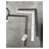 3 Large Metal Squares