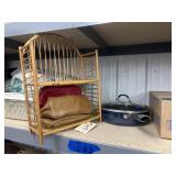 Skillet w/Lid - Travel Bags - Wicker Wall Shelf