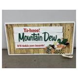 Mountain Dew Metal Single Sided Sign 29'x15'