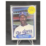 ROOKIE CARD 1982 FLEER DAVE STEWART