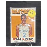 ROOKIE CARD 1971 TOPPS WALT SIMON