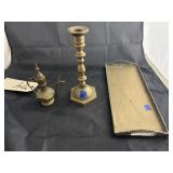 Brass Cruet - Candle Stand - Tray