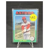 HIGH GRADE VINTAGE 1975 TOPPS LEE MAY