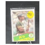 1985 TOPPS HOF RICKEY HENDERSON CARD