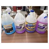 4 Partial Bottles of Fluids - Windshield Washing