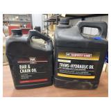 2 Partial Bottles Fluids - Trans Hyd Oil & More
