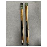 2 - Mizerak 57' 2 pc Hardwood Pool Cues