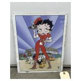 Betty Boop Metal Single Sided Sign 12'x16'