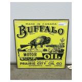 Buffalo Motor Oil Metal Single Sided Sign