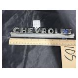 Vintage Metal Chevrolet Badge
