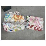 2 - Hand Stitched Quilt Tops