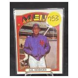 1972 TOPPS HOF GIL HODGES CARD
