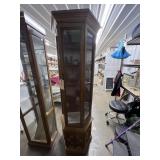 Glass Lighted Curio Cabinet - Glass Shelves