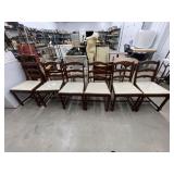 6 - Wood/Upholstered Dining Chairs