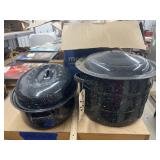 Enameled Roasting Pan & Stock Pan