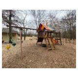 Rainbow Play System w/5 Swings, ladder, slide