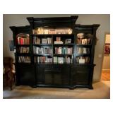Bookshelf w/cabinets-storage 115"L x 18"W x 94"H