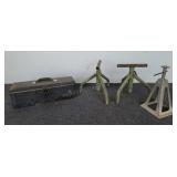 Jack Stands & Metal Tool Box