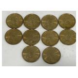 10 - Sacagawea Dollars