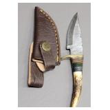 Damascus Knife w/  Sheath