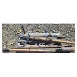 Log Roller, Prybar, Burning Torch Post Hole Digger