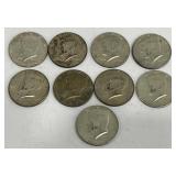 9 - 1960's Half Dollars
