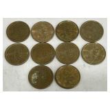 10 - Sacagawea Dollars
