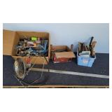 Misc Tools in Cardboard Box & Round Up