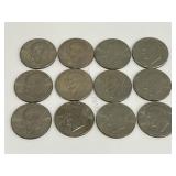 12 - 1776-1976 Eisenhower Silver Dollars