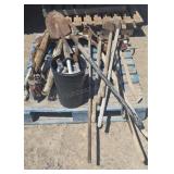 Vintage Hand Tools/ Bucket of Pipe Fittings