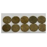 10 - Sacagawea Dollars