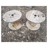2 - Wood Spools (small)