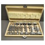 Wood Box of Drill Bits