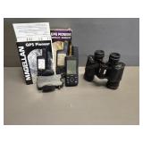 Bushnell Binoculars & 1 GPS