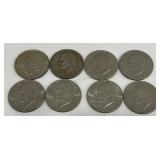 8 - Eisenhower Silver Dollars