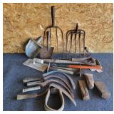 Crate of Yard Tools