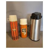 2 Vintage Thermoses / Coffee Pump