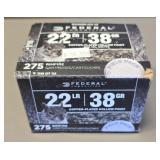 275 Rds - 22LR 38gr - Federal (sealed)