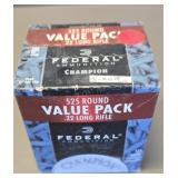 525 Rds - 22LR 36gr - Federal (sealed)