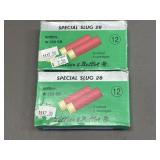 9 Rds - 12ga Spec Slug 28 2-3/4" - S & B